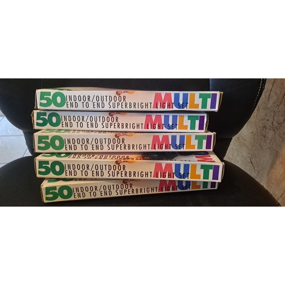 5-‎ 50 Multi Colored Light Sets Indoor/outdoor End To End